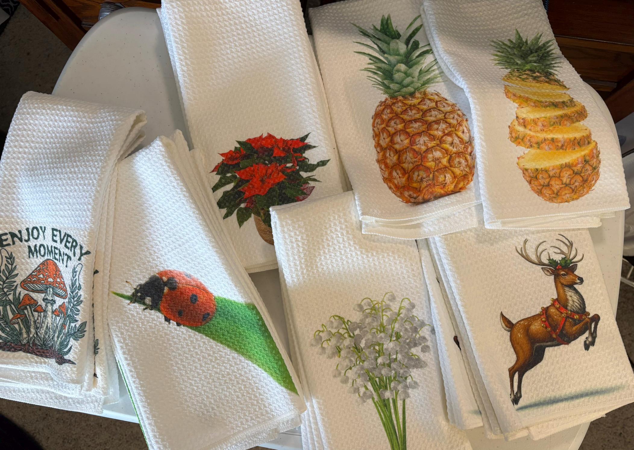 Frog Kitchen Towels Set: Charming Branch Design for Home Decor and Drying Dishes - Image 5