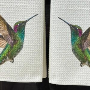 Hummingbird Kitchen Towels Set Dish Towels for Spring Home Decor