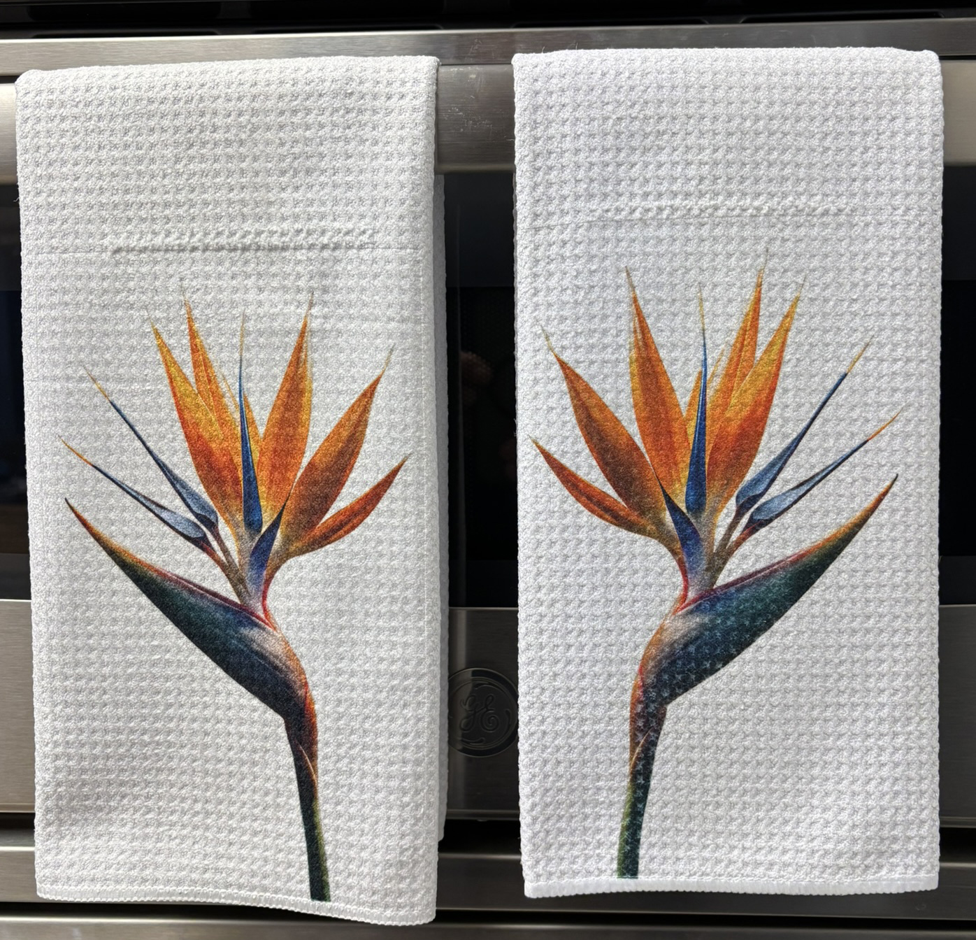 Bird of Paradise Kitchen Towels Set - Decorative Microfiber Kitchen Towels - Image 2