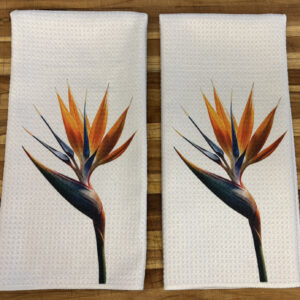 Bird of Paradise Kitchen Towels Set - Decorative Microfiber Kitchen Towels