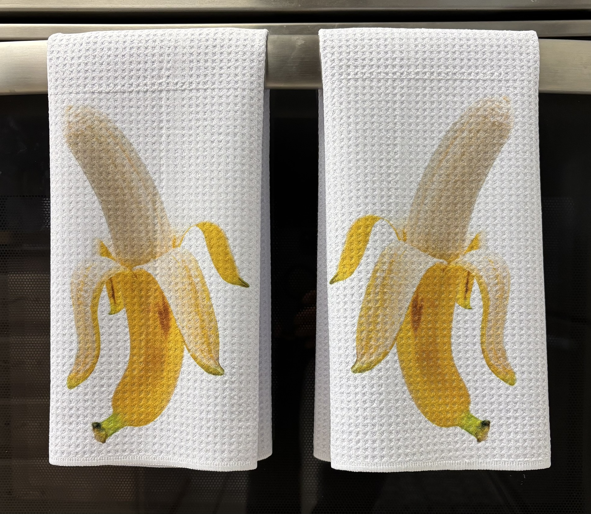 Banana Kitchen Towels Set - Bananas Dish Cloths for Kitchen Decor