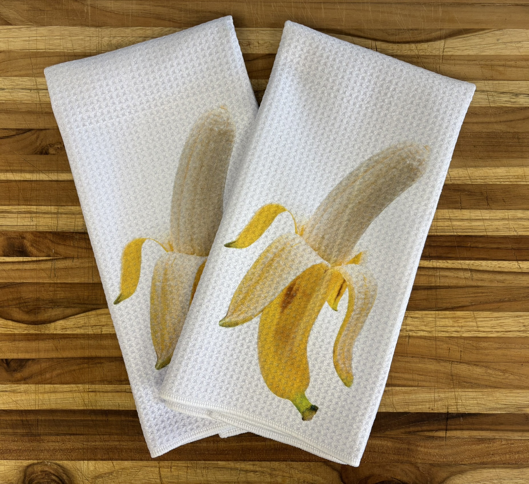 Banana Kitchen Towels Set - Bananas Dish Cloths for Kitchen Decor - Image 2