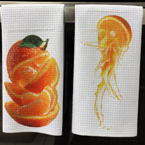 Fresh Oranges Juiced Kitchen Towels Set - Fruit Kitchen Decor