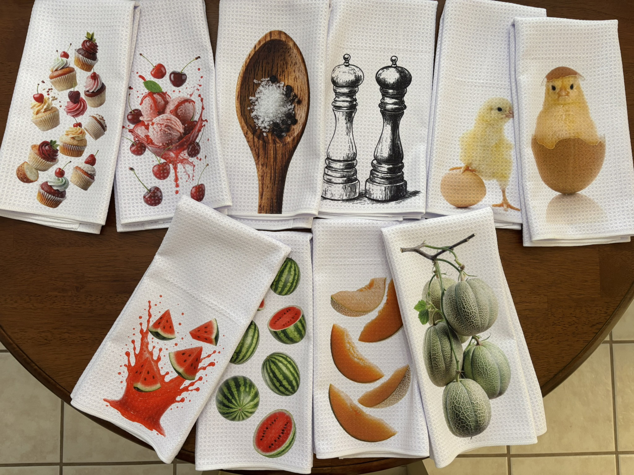 Jelly Beans Kitchen Towels Set - Decorative Kitchen Towels for Easter - Image 8