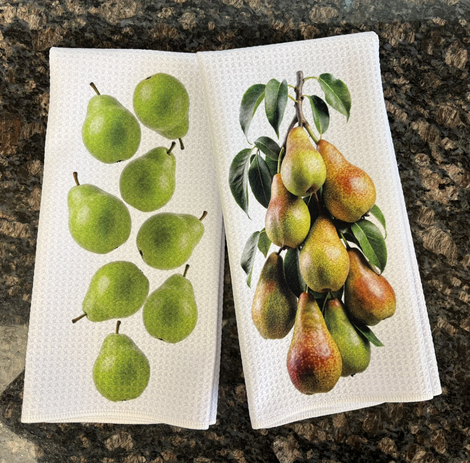 Fresh Pears Kitchen Towels Set - Decorative Kitchen Towels - Image 3