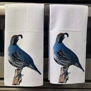 Quail Kitchen Towels Set - Decorative Kitchen Towels
