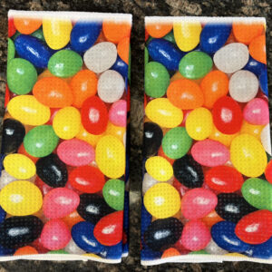 Jelly Beans Kitchen Towels Set - Decorative Kitchen Towels for Easter