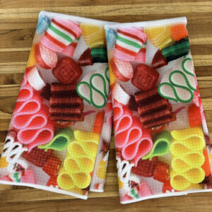 Ribbon Candy Kitchen Towels Set - Decorative Kitchen Towels
