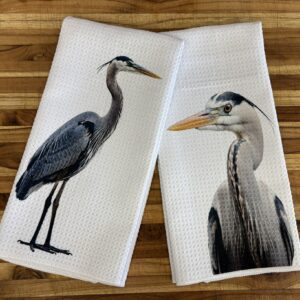 Blue Heron Decorative Kitchen Towels