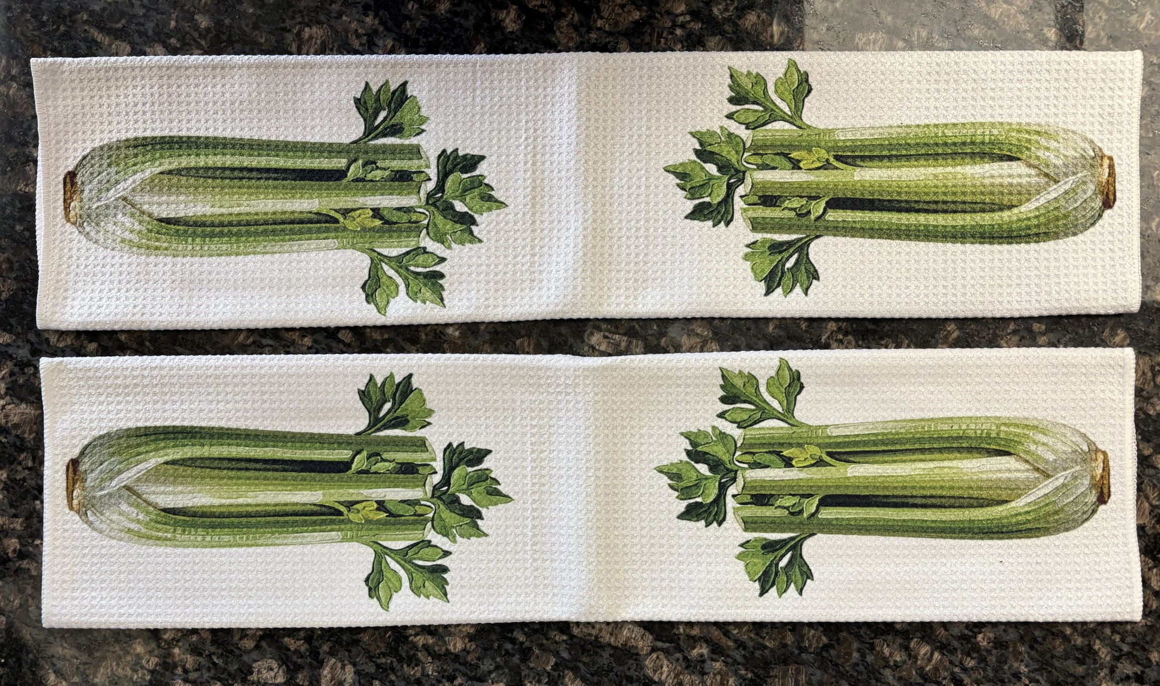 Fresh Celery Decorative Kitchen Towels - Image 5