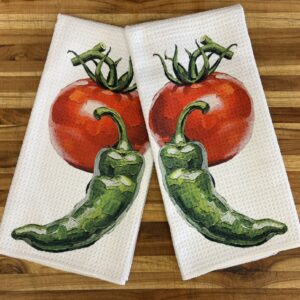 Jalapeno and Tomato Decorative Kitchen Towels
