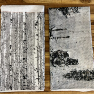 White Birch Trees Forest Birch Bark Decorative Kitchen Towels