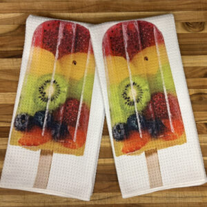 Full Frozen Fruit Pop Decorative Kitchen Towels