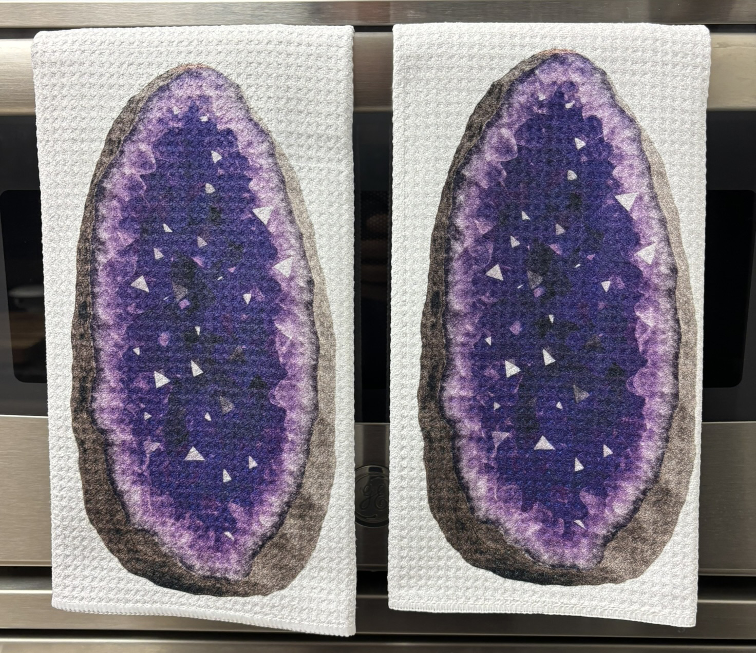 For the Love of Purple Geode Decorative Kitchen Towels - Image 4