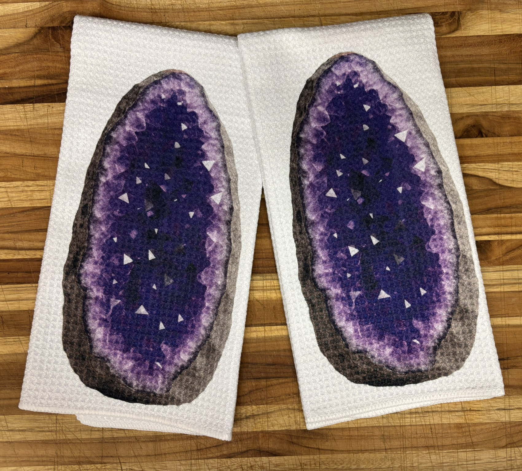 For the Love of Purple Geode Decorative Kitchen Towels
