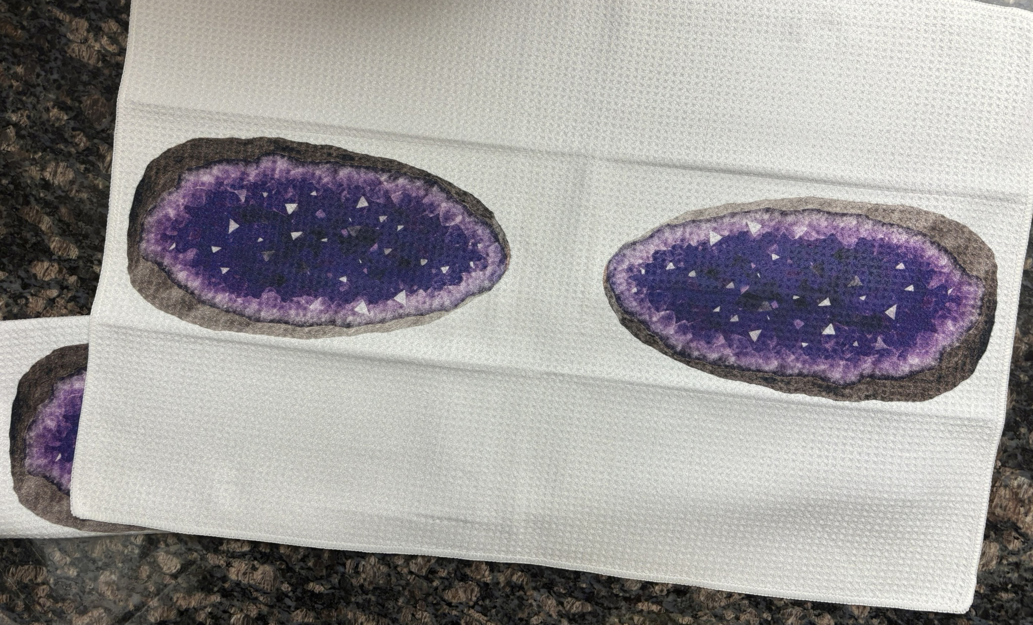 For the Love of Purple Geode Decorative Kitchen Towels - Image 5