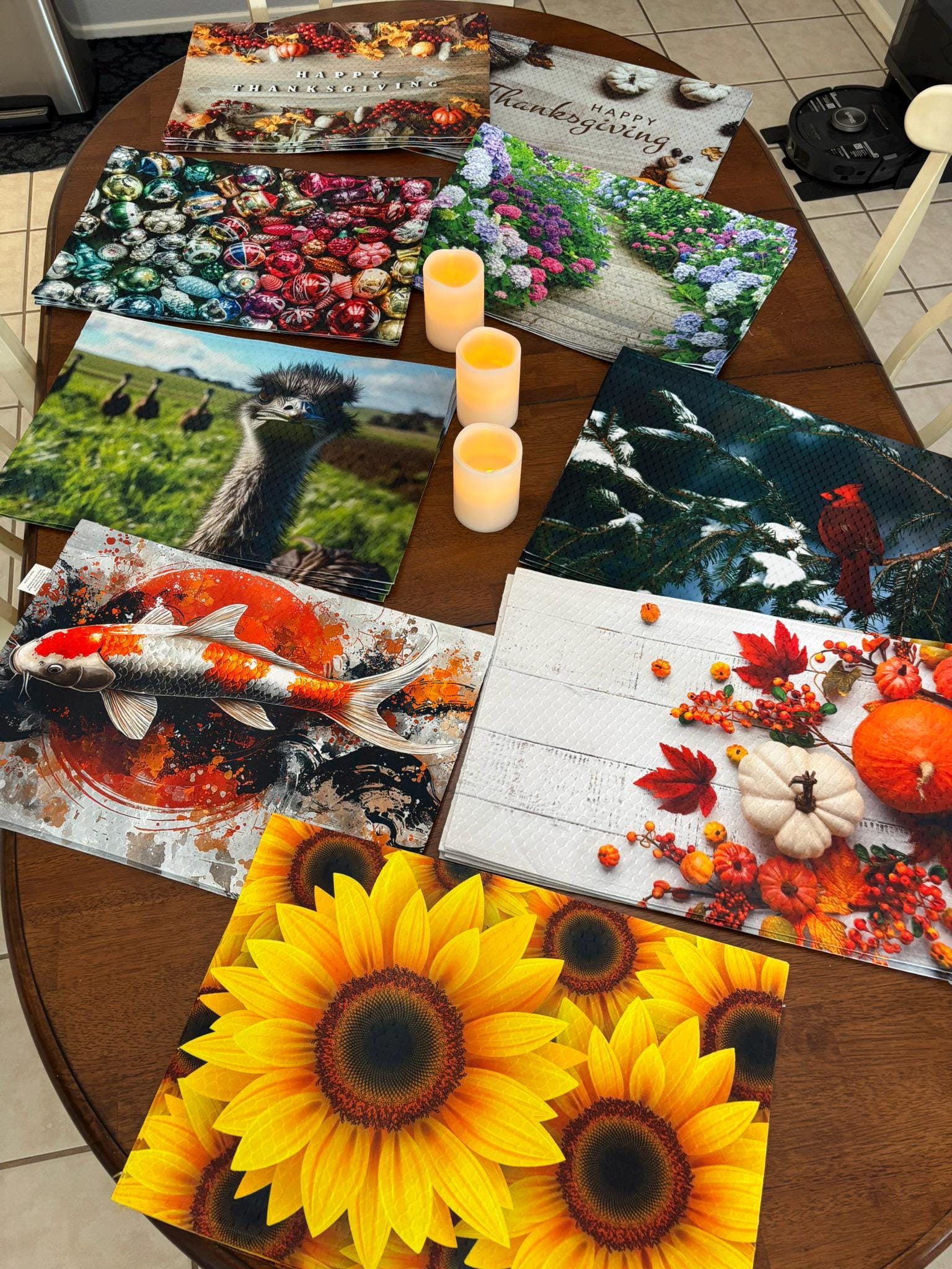 Happy Thanksgiving Placemat - Machine Washable Tumble Dry - Image 9