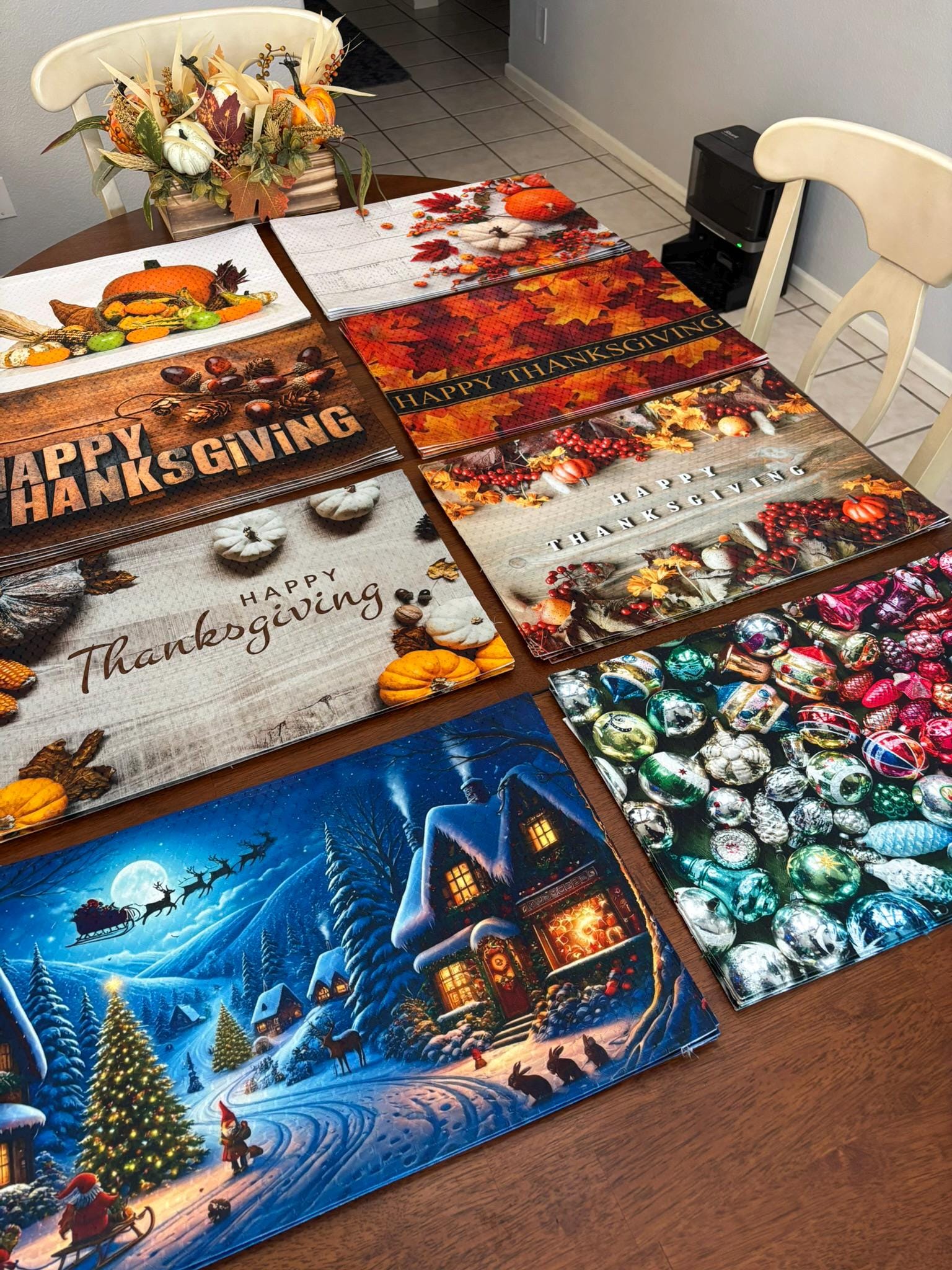 Happy Thanksgiving Placemat - Machine Washable Tumble Dry - Image 7