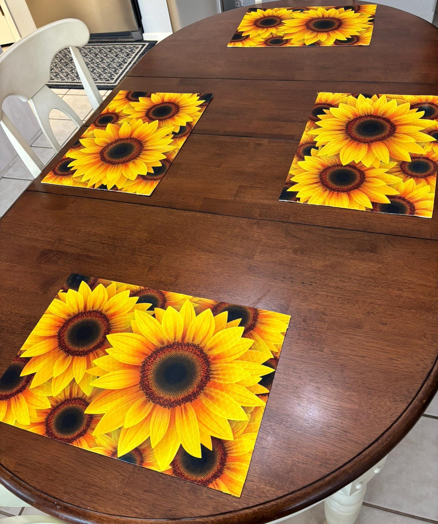 Sunflowers in Field Placemat - Dining Table Decor - Image 3